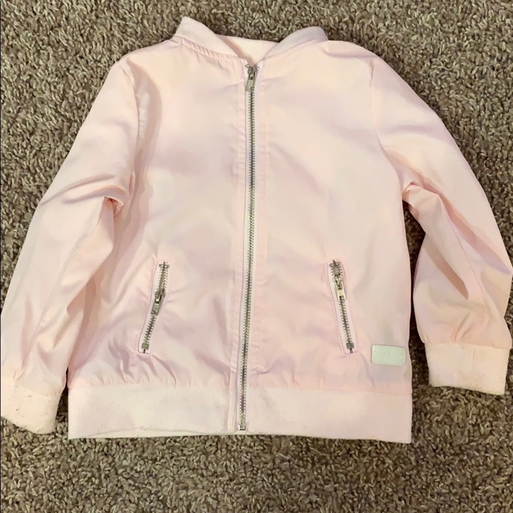 Pink bomber jacket